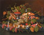 Still Life with Fruit and Champagne III - Severin Roesen