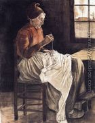 Woman Sewing 2 - Vincent Van Gogh