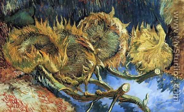 Still Life with Four Sunflowers - Vincent Van Gogh