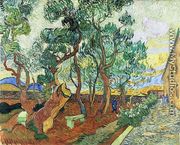 The Garden of the Asylum in Saint-Remy I - Vincent Van Gogh