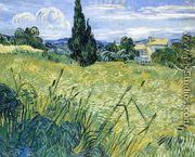 Wheatfield with Cypress - Vincent Van Gogh