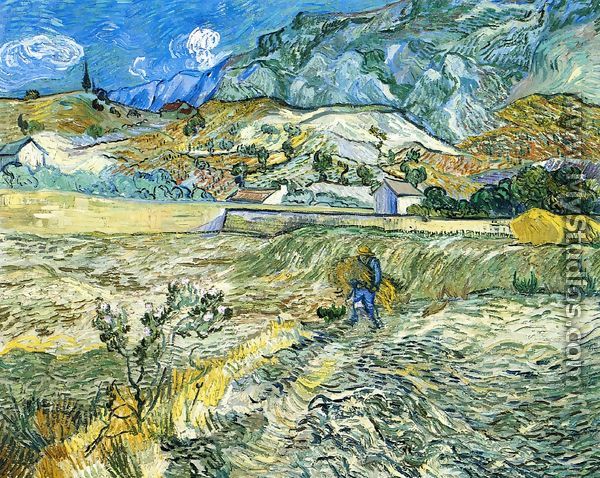 Enclosed Field with Peasant - Vincent Van Gogh