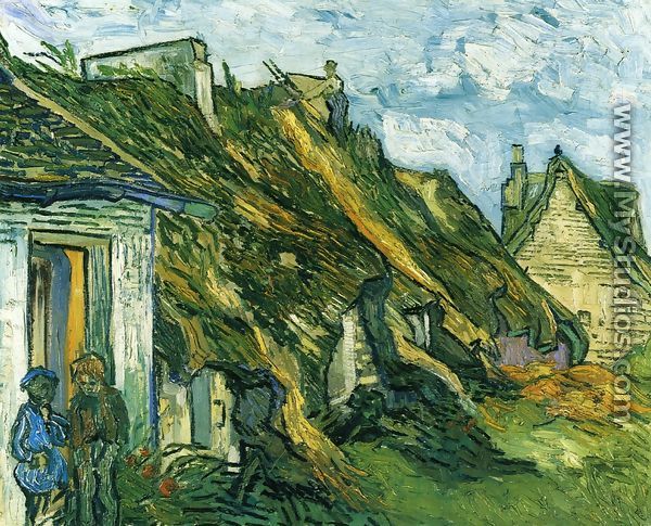 Old Cottages, Chaponval - Vincent Van Gogh