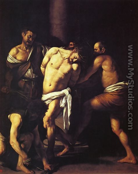 The Flagellation of Christ - (Michelangelo) Caravaggio