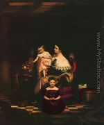 Mrs. Richard C. Morse and Her Two Children (Elizabeth Ann and Charlotte) - Samuel Finley Breese Morse
