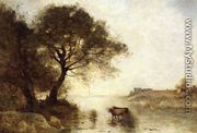 A Ford with Large Trees - Jean-Baptiste-Camille Corot