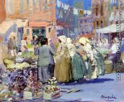 Spring Morning, Houston and Division Streets, New York - George Luks