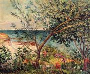 Monsieur Maufra's Garden by the Sea - Maxime Maufra