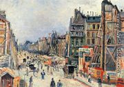 The Opening of the Rue Reaumur - Maximilien Luce