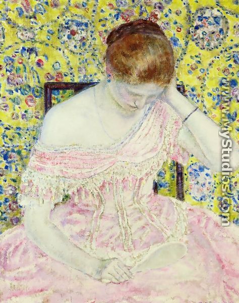The Old Fashioned Gown - Frederick Carl Frieseke