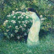 Lili Butler in Claude Monet's Garden - Theodore Butler
