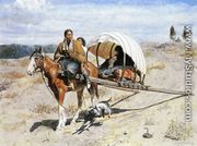 Crow Family on the Trail - Valentin Walter Bromley