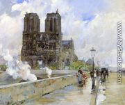 Notre Dame Cathedral, Paris, 1888 - Frederick Childe Hassam