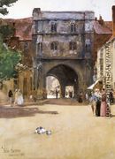 Gateway at Canterbury - Frederick Childe Hassam