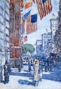 Flags, Fifth Avenue - Frederick Childe Hassam