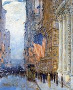 Flags on the Waldorf - Frederick Childe Hassam