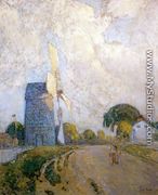 Windmill at Sundown, East Hampton - Frederick Childe Hassam