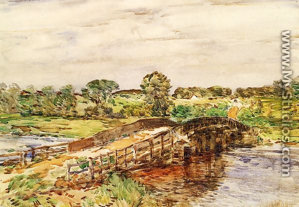Bridge at Old Lyme I - Frederick Childe Hassam