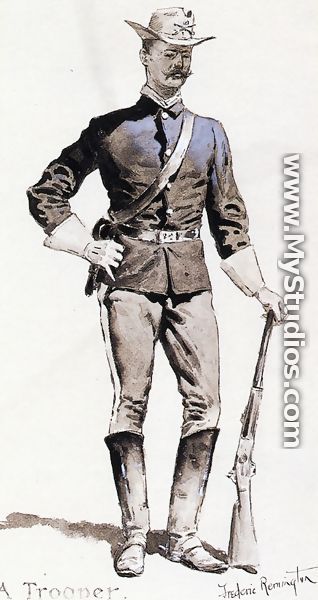A Trooper - Frederic Remington