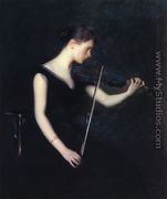 Girl with Violin - Edmund Charles Tarbell