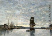 View of the Harbor at Trouville - Eugène Boudin