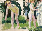 Two Studies of a Nude Outdoors - Maurice Denis