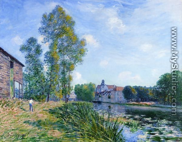 The Loing at Moret in Summer - Alfred Sisley