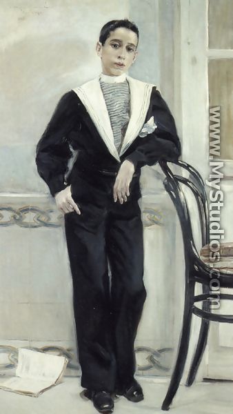 Portrait of Manuel Ramos Villegas, Full Legnth - Jose Villegas y Cordero