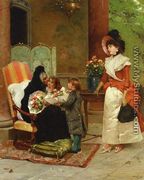 Flowers for Grandmother - Auguste Emile Pinchart