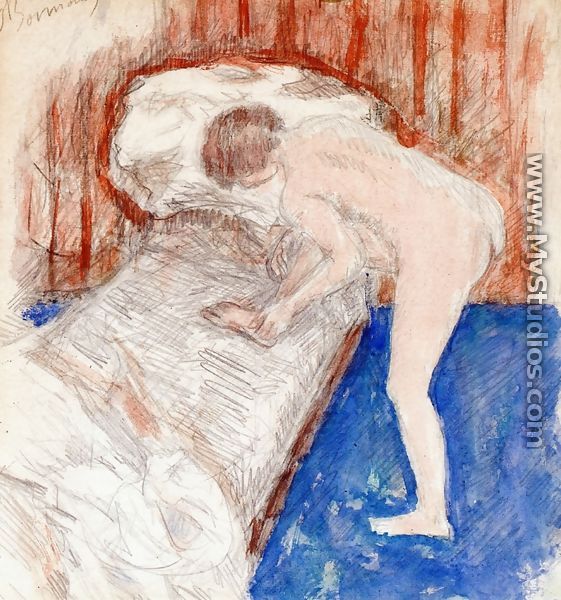 Nude In An Interior By Pierre Bonnard Mystudios Com