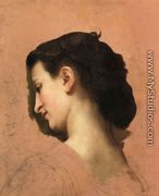 Study of a Young Girl's Head - William-Adolphe Bouguereau