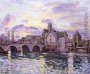 The Bridge at Moret at Sunset - Alfred Sisley