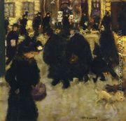 Figures in the Street - Pierre Bonnard