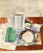 Still Life with Class and an Apple - Pablo Picasso