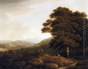 A Landscape Looking North from the Lower Slopes of Snowdon - Francis Towne