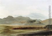 A Hilly Landscape - Cornelius Varley