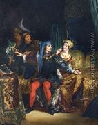 Charles VI and Odette de Champdivers - Eugene Delacroix
