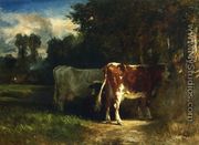 Cows in a Landscape - Constant Troyon