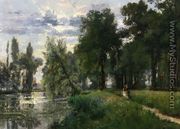 Walking by the River - Alexandre-Rene Vernon