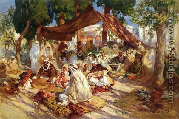 Market Scene - Frederick Arthur Bridgman