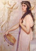 Girl with Tambourine - George Lawrence Bulleid