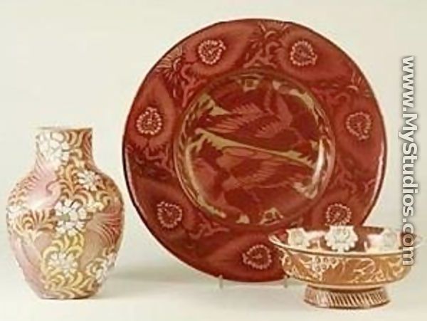 A Selection of Pottery - William Frend De Morgan