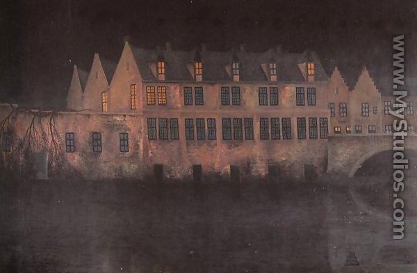 Night in Bruges - William Degouve de Nuncques