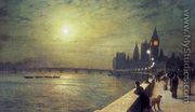 Reflections on the Thames, Westminster - John Atkinson Grimshaw