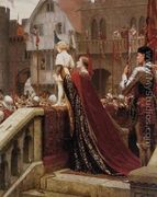A little prince likely in time to bless a royal throne  - Edmund Blair Leighton