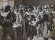 Cromwell dissolving the Long Parliament - Edmund Blair Blair  Leighton