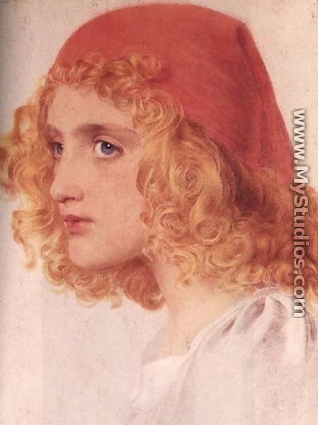 The Red Cap I - Anthony Frederick Sandys