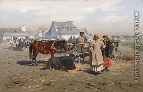 At the Market - Wladyslaw Szerner