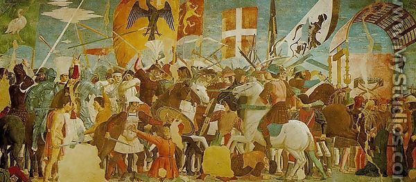 Legend of the True Cross: The Battle of Heraclius and Chosroes (Storie della Vera Croce: Battaglia di Eraclio e Cosroe) - Piero della Francesca