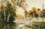 Homestead by a Lake - William Charles Piguenit